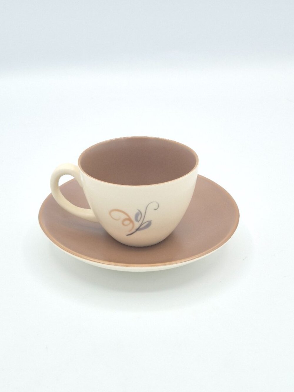 Vintage Poole Pottery Trudiana Espresso Cup & Saucer